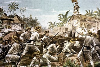 Attack of the Tagalogs to fort Baler in the Philippines, defended by Spanish troops in June 1899,?