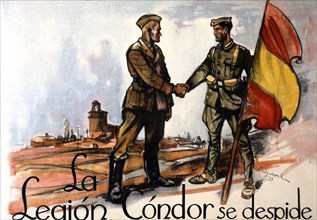 Cover of an album released in memory of the farewell to the Condor Legion, who returned to German?