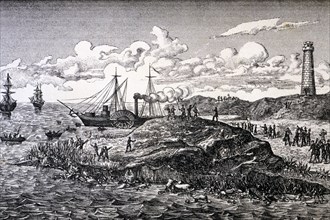 Revolution of 1868, shipment in Orotava (Canary Islands), in the Vapor Buenaventura of the Genera?