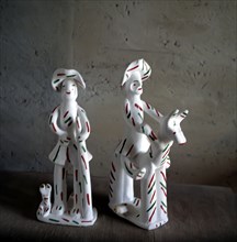 Xiurells made in La Cabaneta, popular figures from the Balearic Islands, which are also whistles.
