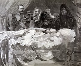 Death of Tsar Alexander III, Nov 1894.  Creator: Gennaro Amato.
