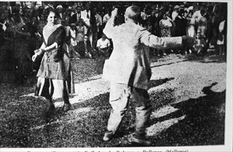 Dances 'Boleros' in the city of Pollença in 1926.