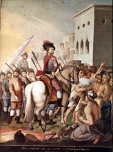 Entry of Hernán Cortés in Tlaxcala', series of Paintings 'Conquest of Mexico'.