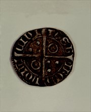 Reverse of a Cruzado in silver, reign of Peter III the ceremonious. Mint: Zaragoza..