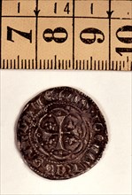 Reverse of an Alfonsín in silver, reign of Peter III the Cerimonious. Mint: Sardinia.