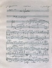 First page of the piano suite Goyescas (The Majos in love), by Enrique Granados, autographed manu?