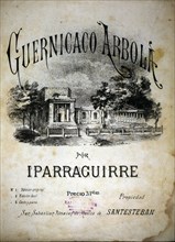 Cover of the Basque national anthem 'Guernicaco arbola', by Jose Iparraguirre.