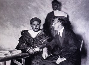 Abd-el-Krim (1882-1963) with the journalist Luis Oteyza in August 1922, organized the Rif uprisin?
