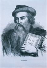 Johannes Gutenberg (1394 -1468), German printer.