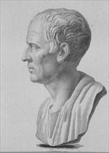 Mark Tulio Cicerón (106-43 BC), orator, writer, politician and philosopher, engraving, 1840.