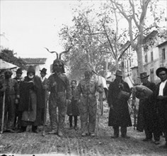 Els Moratons and 'S'Alicorn' in Santo Domingo festivities in Manacor, in the early 20th century.