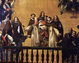 Auto-da-fé in the Plaza Mayor of Madrid, 1683. Detail of a Painting by Francisco Rizi.