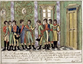 Meeting in Bayonne between Ferdinand VII and Napoleon'.