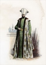Suleiman III (1642-1691). Ottoman Sultan, engraving, 1870.