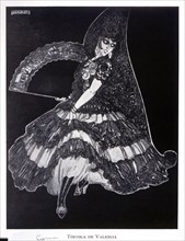 Carmen Tortola Valencia (1882-1955), Andalusian dancer.