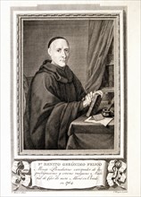 Fray Benito Feijoo Geronimo (1676-1764), Spanish Benedictine monk and scholar, engraving of the c?