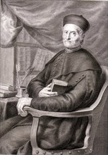 Martín de Azpilicueta (1492-1586), theologian and Spanish mercantilist, engraving of the collecti?