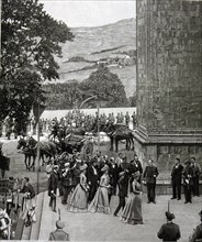 Entrance of the  King with his mother in the Basilica of Begoña in Bilbao, 1900', Alfonso XIII, K?