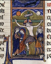 The Calvary, miniature in the 'Sacred Bible, volume IV. New Testament', manuscript on parchment m?
