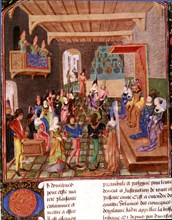 Dance party in the Royal Castle, 14th century miniature.