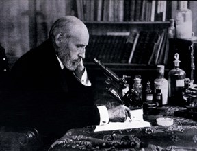Santiago Ramón y Cajal (1852-1934), Spanish physician and researcher, Nobel Prize in Medicine in ?