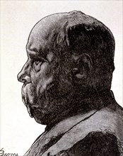 Teodor Llorente y Olivares (1836 - 1911), poet, journalist and  Valencian politician, 1912 engrav?