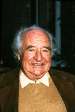 Gabriel Celaya (1911-1991), Spanish poet and writer, photo 1987.