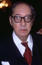 Juan Carlos Onetti (1909-1994), Uruguayan writer, photo 1982.