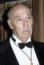 Guillermo Diaz Plaja (1909-1984), Spanish writer, photo 1985.