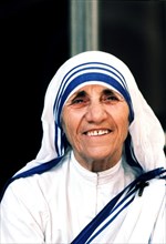 Agres Gonxa Bojaxhiu, Mother Teresa, called 'Teresa' ((1910-1997), Nobel Peace Prize 1979, photo ?