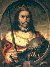Saint Ferdinand' oil painting on canvas, Fernando III 'The Saint' (1199-1252), king of Castile an?