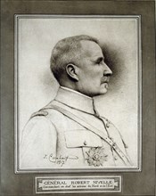 Robert Neville (1856-1924), French general, engraving in 'La Ilustración' 1917.