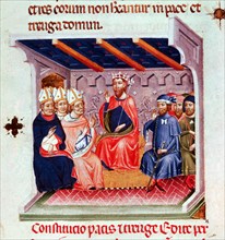 Assembly 'Pau i Treva' held in Tortosa on April 28, 1225 and presided over by King Jaime I 'The C?