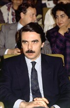 José María Aznar (1953 -) President of the government of Spain and Partido Popular politician, ph?