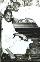Mohandas Karamchand Gandhi (known as Mahatma) (1869-1948), Indian politician and thinker.