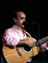 Jose Antonio Labordeta (1935 - 2010), Spanish singer, photo 1987.