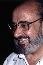 Alfonso Sastre (1926 -), Spanish essayist and playwright born in Madrid, 1987 photo.