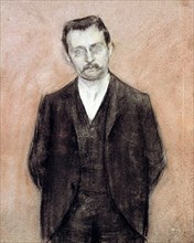 Portrait of Enric Prat de la Riba, (1870-1917), Spanish and Catalan politician, first president o?