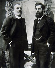 Tomás Bretón (1850-1923), Spanish composer and Ricardo de la Vega (1839-1910) zarauela authors 'L?