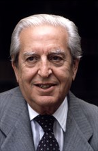 Joaquin Calvo Sotelo (1905-1993), Spanish writer, portrait, 1975.