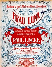 Doña Luna, cover of the two acts operetta by Paul Lincke, released on December 31, 1899.