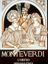 Poster of the work 'Orpheus' by Monteverdi.