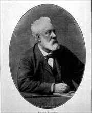 Verne, Jules (1828-1905, French writer, photo of 'Ilustración Artística', 1900.