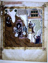 Miniature for work 'Electorium Parrum Breviculum seu' codex St. Peter, with scenes from the life ?