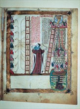 Miniature for work 'Electorium Parrum Breviculum seu' codex St. Peter, parchment 92, with scenes ?