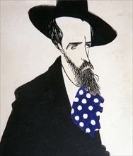 Ignasi Iglesias (1871-1928), Spanish playwright in Catalan language, caricature of Luis Bagaría.