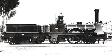 Replica of the locomotive 'Mataro', in the centennial of the first trip by train from Barcelona t?