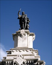 Roger de Lluria (1250-1305), Catalan Admiral from Italian origin, monument in the city of Tarragona.