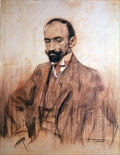 Portrait of Jacinto Benavente, (1866 - 1954), Spanish playwright, Nobel Prize for Literature in 1?