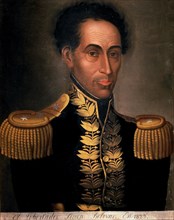 Simon Bolivar 'The Liberator' (1783-1830), soldier and hero of the American Independence, portrai?